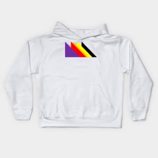 sunset mountains Kids Hoodie